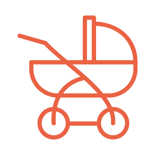 Stroller-friendly tag